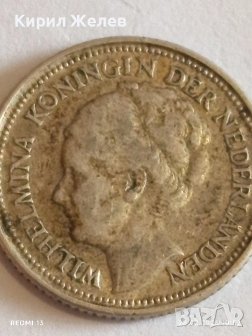 Сребърна монета 10 цента 1935г. Недерландия Кралица Вилхелмина за КОЛЕКЦИЯ 29924, снимка 7 - Нумизматика и бонистика - 53654052