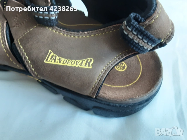 Сандали Land Rover, кафяви, нови, естествена кожа №39, снимка 3 - Детски сандали и чехли - 53619862