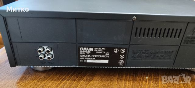 Yamaha KX 670, 3 глави, двойно лентоводене, Черен, снимка 9 - Декове - 45196472