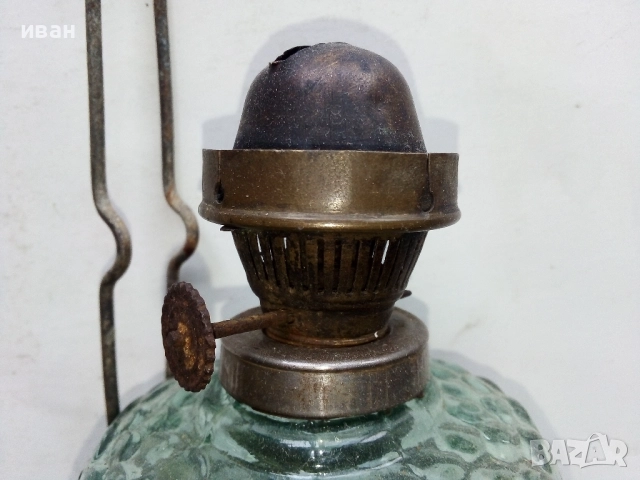 Стара газена лампа., снимка 4 - Антикварни и старинни предмети - 52721359