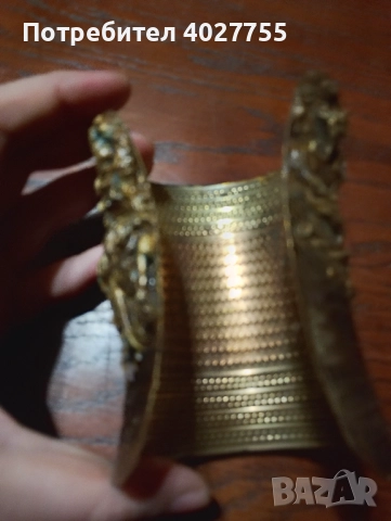 Гривна с ръчни елементи и ушит гоблен , снимка 4 - Гривни - 52593066