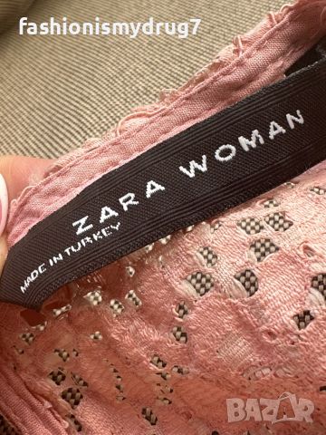 Zara дантелена блузка , снимка 5 - Корсети, бюстиета, топове - 43746903