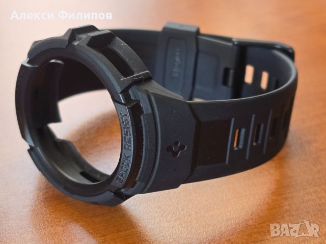 Spigen Rugged Armor Pro Case - кейс за Samsung Galaxy Watch 5 Pro 45мм, снимка 5 - Смарт гривни - 45478864
