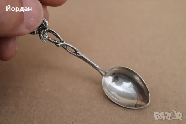 3 броя сребърни лъжички , снимка 4 - Други ценни предмети - 49862411