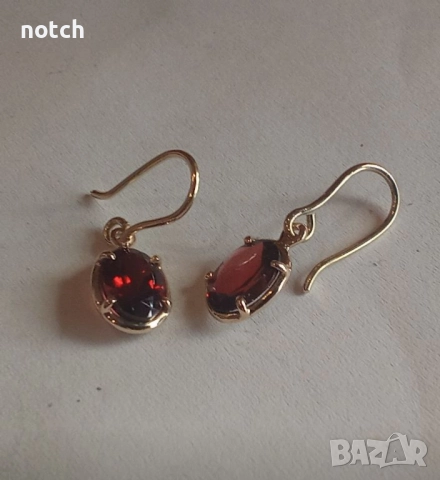 Златни обеци, снимка 2 - Обеци - 51676642