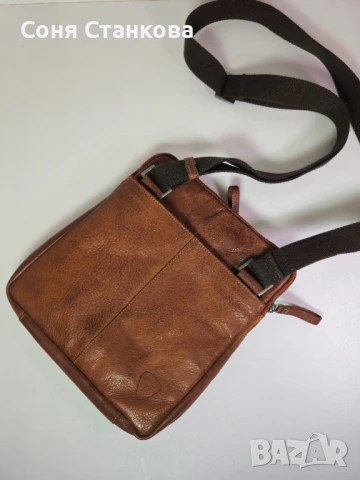 STRELLSON - Мъжка чанта за през рамо - естествена кожа, снимка 3 - Чанти - 51297010