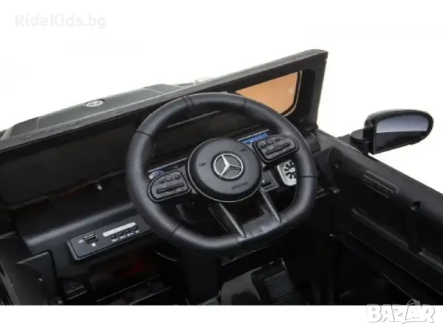 Mercedes G63 12V – Детски акумулаторен джип, Черен, EVA гуми, снимка 9 - Детски велосипеди, триколки и коли - 50038132
