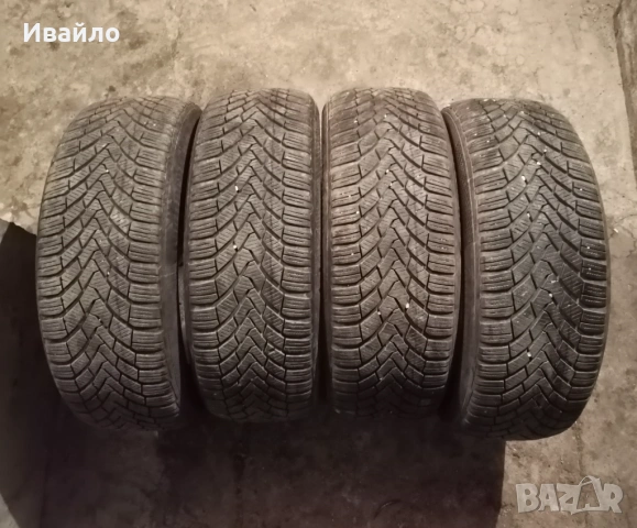 Продавам 4 броя Зимни гуми 205.55.16 на 1 сезон дот 2021 Контентал 
