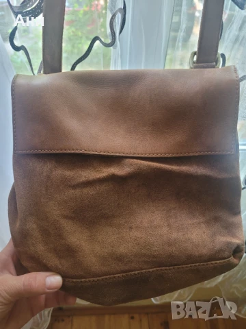 Дамска раница от естествена кожа и набук, снимка 5 - Чанти - 50924242