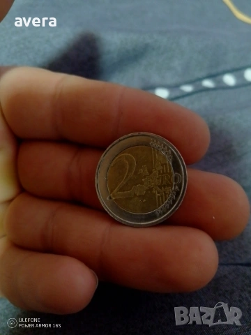 монета от две евро, снимка 2 - Нумизматика и бонистика - 53623972