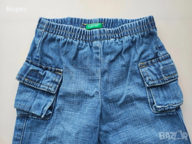 BENETON - 3-6м - 68см - Детски Дънки, снимка 3 - Бебешки дънки - 53379650