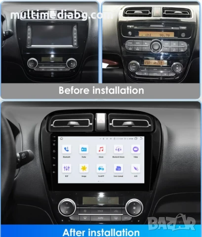 Mitsubishi Space Star 2012 - 2023 Мултимедия Навигация Android, снимка 2 - Аксесоари и консумативи - 50166425