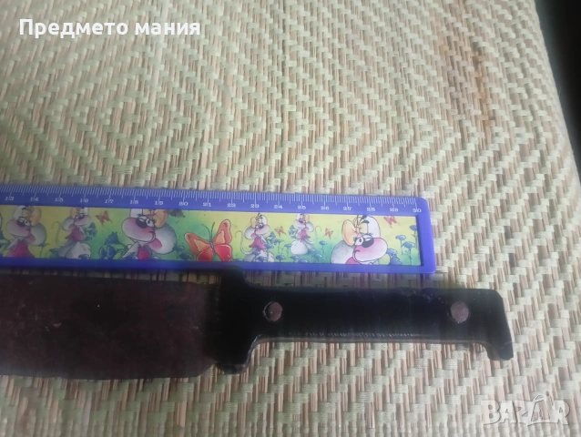 Масивен стар нож за реставрация – Солидна стомана, снимка 3 - Ножове - 54015166