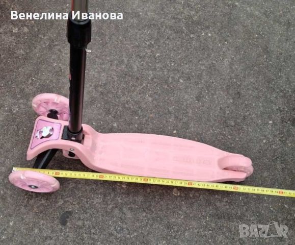 Детски розов скутер за момиче, снимка 5 - Скутери и тротинетки - 45702931