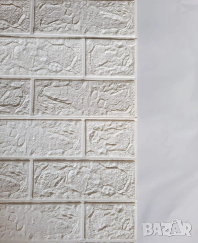 Декоративен 3D тухлен тапет за стени от PE пяна 77х70 см., снимка 3 - Други стоки за дома - 52013200