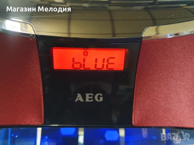 Блутут тонколона AEG Има и usb и aux. Bluetooth sound system AEG BSS 4803 В отлично техническо и виз, снимка 2 - Аудиосистеми - 51062307