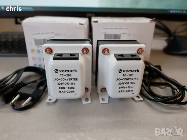 Vemark TC200 конвертор 220V 110V, снимка 2 - Друга електроника - 48993682