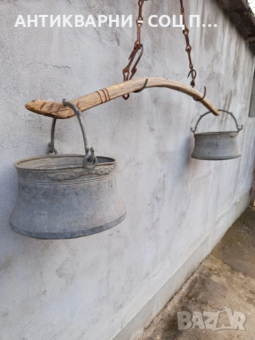 Комплект Соц Стари Бакърени Медни Менци С Кобилица 2x12лт. НОМЕР 680., снимка 3 - Антикварни и старинни предмети - 53407269