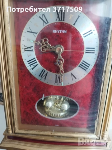 Настолен часовник с мелодии RHYTHM CITIZEN, въртящи се декорации JAPAN, снимка 3 - Антикварни и старинни предмети - 52497643