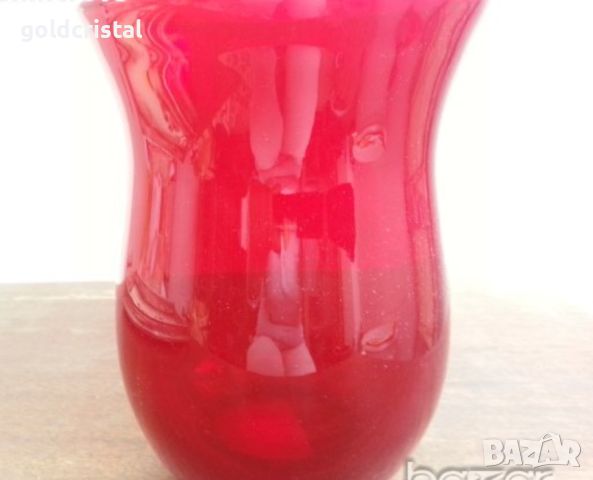 Стъклена ваза съд, снимка 5 - Декорация за дома - 16394914