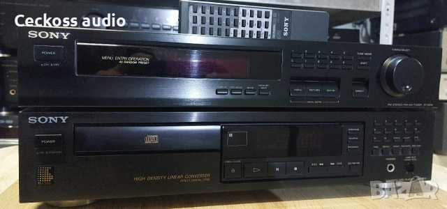 Сд плеър SONY CDP-395 с дистанционно + подарък тунер SONY , снимка 2 - Ресийвъри, усилватели, смесителни пултове - 54082307