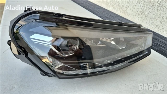 Десен фар Skoda Fabia 4 Full Led година 2022 2023 2024 2025 модел с лупа код 6VB941016B , 6VB941016A, снимка 4 - Аксесоари и консумативи - 50722434
