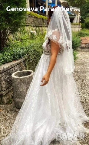 Продавам булчинска рокля , снимка 5 - Рокли - 53061590