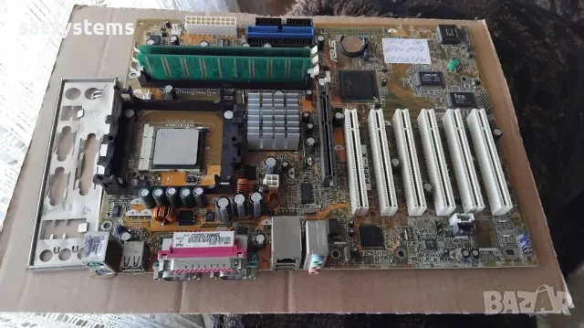 Дънна платка Asus P4PE-X Socket 478 CPU+FAN+RAM, снимка 2 - Дънни платки - 49087975