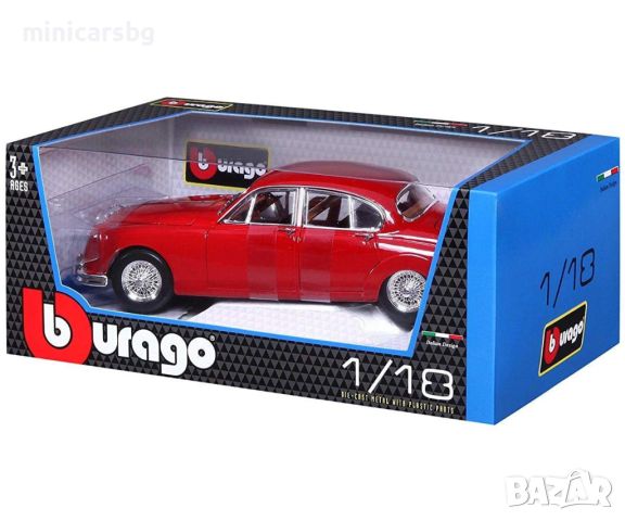 1:18 Метални колички: Jaguar Mark - Bburago Plus, снимка 4 - Колекции - 45203622