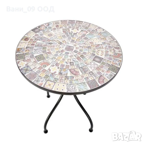 Градински сет от ковано желязо "Мозайка", снимка 4 - Градински мебели, декорация  - 50510093