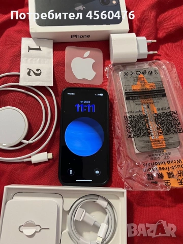 iPhone 13 mini 128 gbbmidnight КАТО НОВ+ MagSafe зарядно, снимка 3 - Apple iPhone - 53686001