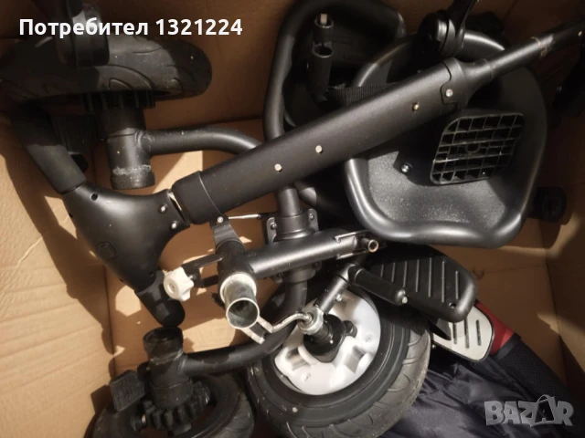 Мултифункционална детска триколка Wunderkid Trax, Сгъваема, Червено, снимка 6 - Детски велосипеди, триколки и коли - 50817859