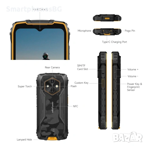 Ulefone RugKing 4 Pro 16GB RAM 256GB ROM с IP68 защита, снимка 8 - Други - 53795974