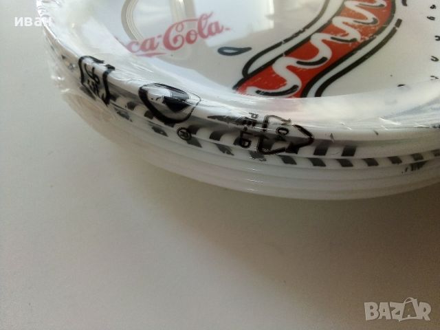 Рекламни чинии "Кока Кола",нови, снимка 3 - Колекции - 46129331