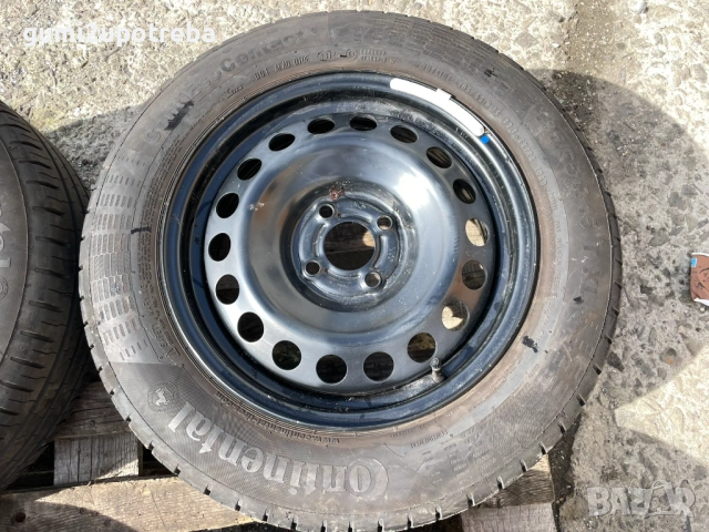 15 цола джанти 4х100 Dacia Logan Sandero Dokker et40 6J 185/65/15 Continental, снимка 5 - Гуми и джанти - 53685780