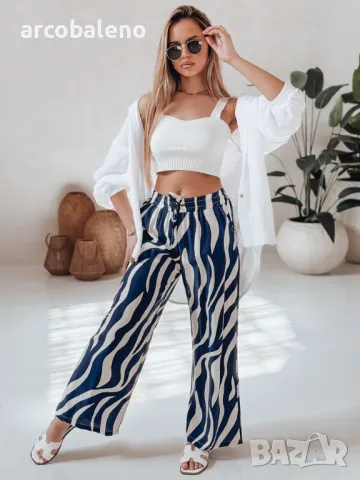 Дамски панталон с широки райета ZEBRAVIBE, 3цвята , снимка 10 - Панталони - 49970404