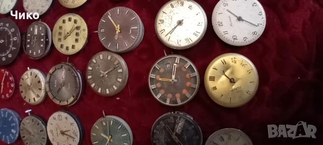 40бр стари механизми от мъжки руски часовници , снимка 5 - Антикварни и старинни предмети - 53784119
