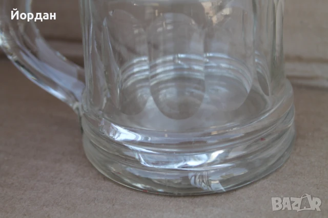 Немска кристална халба за бира с посребрена капачка, снимка 13 - Колекции - 50715027