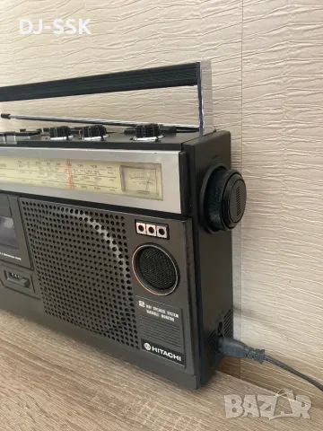 HITACHI TRK-5320E VINTAGE RETRO BOOMBOX Ghetto Blaster радио касетофон, снимка 9 - Радиокасетофони, транзистори - 47007446