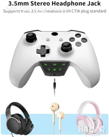 Нов Стерео адаптер за Xbox контролер – звук, чат, микрофон, FPS режим, снимка 4 - Друга електроника - 50467277