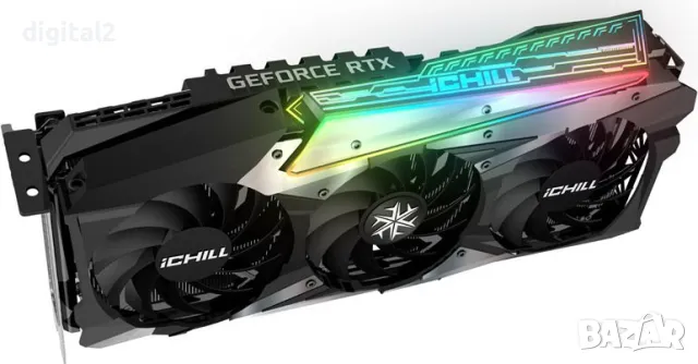 Inno3D Nvidia GeForce RTX 3080 10GB ICHILL X3,12м Гаранция, снимка 3 - Видеокарти - 49419488