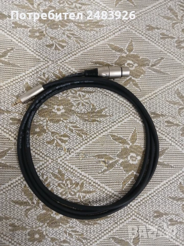 Микрофонен кабел XLR женски към 3.5 mm. (мъжки).