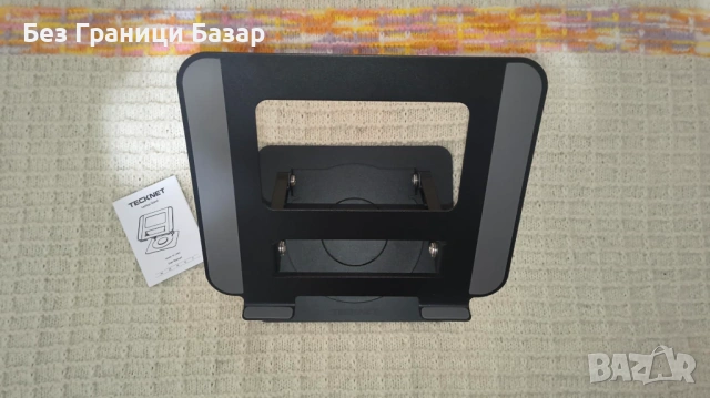 Нова метална стабилна Регулируема стойка за лаптоп TECKNET с въртяща основа, снимка 3 - Други - 54045213