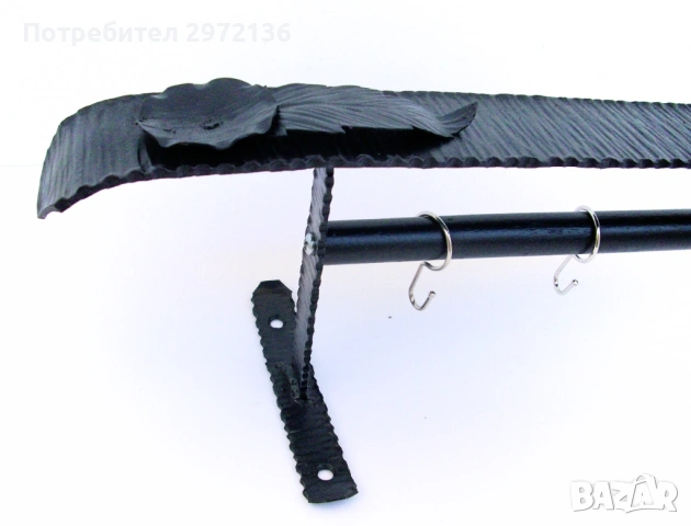 Закачалка за дрехи ковано желязо, снимка 3 - Закачалки - 53127019