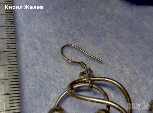 ШАРМАНТНИ СРЕБЪРНИ ОБЕЦИ СРЕБРО 925 ХУДОЖЕСТВЕНА ДИЗАЙНЕРСКА РЪЧНА АРТ ИЗРАБОТКА 48787, снимка 8 - Обеци - 50489474