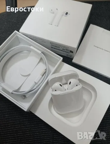 Безжични слушалки Apple AirPods MV7N2TY/A, ОРИГИНАЛЕН продукт Apple, с калъф за зареждане, снимка 7 - Безжични слушалки - 50042388