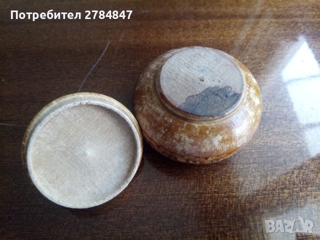 Дървена солничка от социализма , снимка 4 - Антикварни и старинни предмети - 46342725