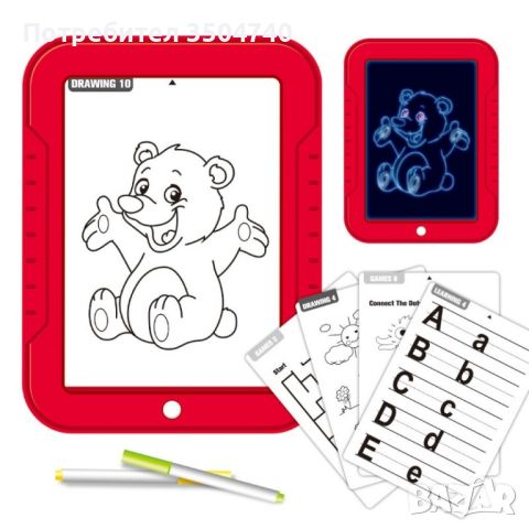 Светещ таблет за рисуване Magic Sketch Pad , снимка 2 - Рисуване и оцветяване - 45232952