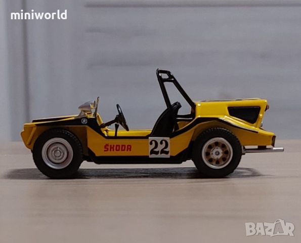 Skoda Buggy Autocross 1971 - мащаб 1:43 на DeAgostini моделът е нов в блистер, снимка 2 - Колекции - 46021448