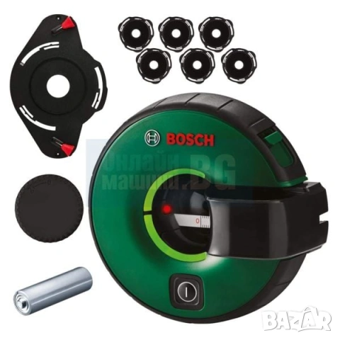 Линеен лазерен нивелир Bosch Atino Set, +/- 0.3 °, 1.5 м, в комплект с 6 гел подложки